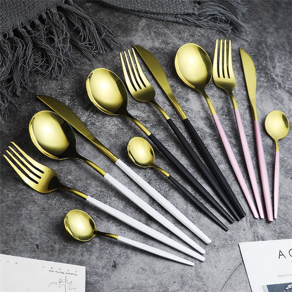 5 colors stainless steel mirror tableware gold knife meal spoon fork tea spoon flatware simple exquisite western dinner cutlery
5 colors stainless steel mirror tableware gold knife meal spoon fork tea spoon flatware simple exquisite western dinner cutlery