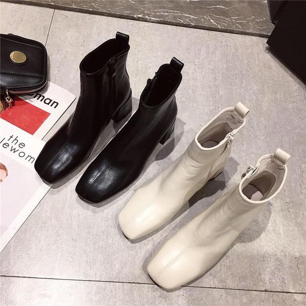 fashion boots womens boots ankle square head high heel womens single western style thick heel shoes for women, Black
fashion boots womens boots ankle square head high heel womens single western style thick heel shoes for women, Black