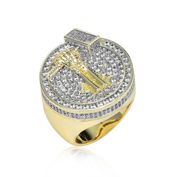 europe and america creative ring hand bone hammer design custom wholesale s925 silver zircon fashion personalized hip hop ring, Golden;silver
europe and america creative ring hand bone hammer design custom wholesale s925 silver zircon fashion personalized hip hop ring, Golden;silver