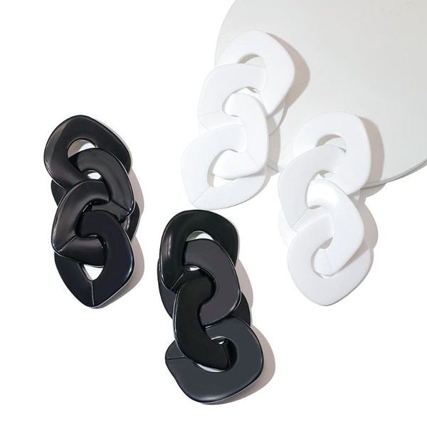 dangle & chandelier aensoa exaggerate acrylic chain big long drop earrings for women fashion geometric white black color resin statement jew, Silver
dangle & chandelier aensoa exaggerate acrylic chain big long drop earrings for women fashion geometric white black color resin statement jew, Silver