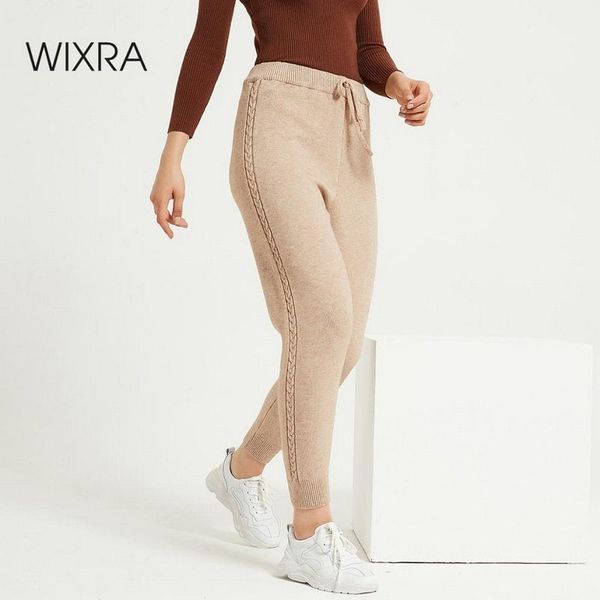 wixra casual womens knitted pants loose high waist drawstring warm thick ankle length trousers autumn winter womens clothing lj201201, Black;white
wixra casual womens knitted pants loose high waist drawstring warm thick ankle length trousers autumn winter womens clothing lj201201, Black;white