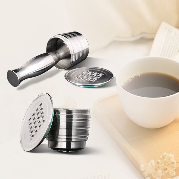nespresso stainless steel refillable coffee capsule coffee tamper reusable coffee pod business birthday coffeeware gift 4pc/set 1021
nespresso stainless steel refillable coffee capsule coffee tamper reusable coffee pod business birthday coffeeware gift 4pc/set 1021