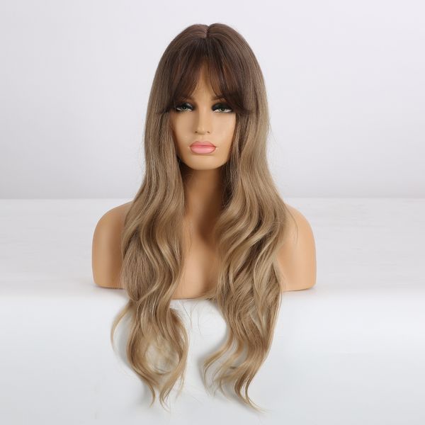 costume accessories easihair long wavy brown ombre synthetic wigs for women natural hair wig with bangs heat resistant daily party cosplay w, Silver
costume accessories easihair long wavy brown ombre synthetic wigs for women natural hair wig with bangs heat resistant daily party cosplay w, Silver