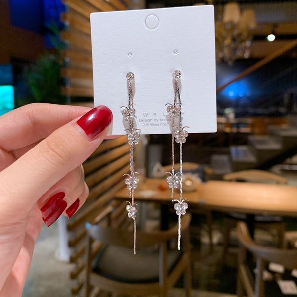 korean face slimming new butterfly long fringe earrings womens 925 silver needle fashion all-match rhinestone online influencer earrings, Golden
korean face slimming new butterfly long fringe earrings womens 925 silver needle fashion all-match rhinestone online influencer earrings, Golden