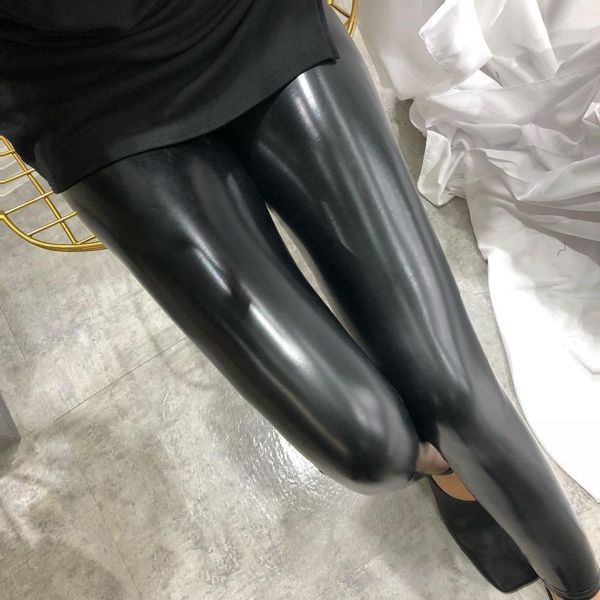 plus size pu leather leggings women shiny pants high waist spring leggings women leggins push up legging, Black
plus size pu leather leggings women shiny pants high waist spring leggings women leggins push up legging, Black