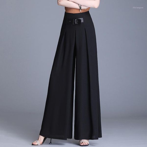 2021 summer women chiffon wide leg pants high waist wide leg pants casual long trousers loose korean plus size1, Black;white
2021 summer women chiffon wide leg pants high waist wide leg pants casual long trousers loose korean plus size1, Black;white