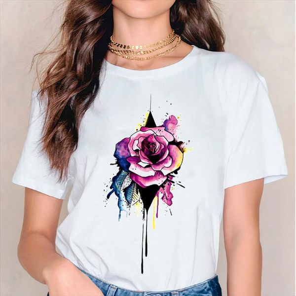 t shirts for women print lady floral flower watercolor trend 90s fashion ladies womens graphic t shirt female tee shirt, White
t shirts for women print lady floral flower watercolor trend 90s fashion ladies womens graphic t shirt female tee shirt, White