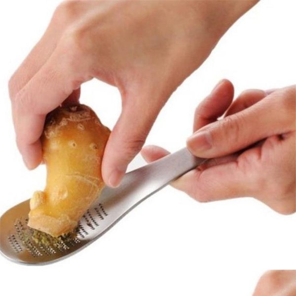 practical stainless steel garlic ginger grater grinder lemon zester spoon wasabi grinding tools kitchen acc jlldrb eatout
practical stainless steel garlic ginger grater grinder lemon zester spoon wasabi grinding tools kitchen acc jlldrb eatout