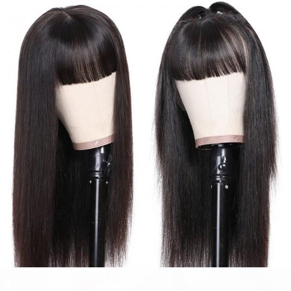 silky straight lace with neat fringe bang 13 4 natural black transparent lace series lace for women human hair, Black;brown
silky straight lace with neat fringe bang 13 4 natural black transparent lace series lace for women human hair, Black;brown