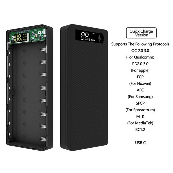 dual usb 8 * 18650 power bank box мобильный телефон быстрая зарядка diy shell 18650 держатель батареи для хранения чехол для iphone huawei
dual usb 8 * 18650 power bank box мобильный телефон быстрая зарядка diy shell 18650 держатель батареи для хранения чехол для iphone huawei