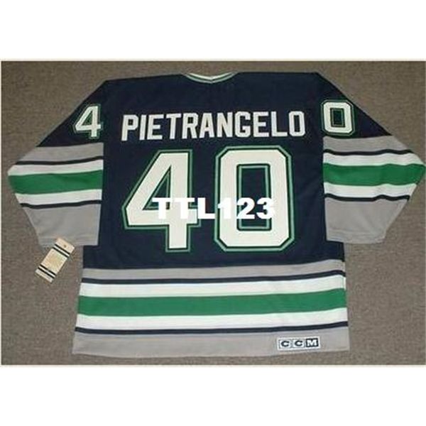 men #40 frank pietrangelo hartford whalers 1992 ccm vintage hockey jersey or custom any name or number retro jersey, Black
men #40 frank pietrangelo hartford whalers 1992 ccm vintage hockey jersey or custom any name or number retro jersey, Black