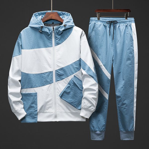 2021 new thin workwear jacket men's hooded jacket+pants 2pc sets baseball loose coat & long pants mens clothing fvkc, Black
2021 new thin workwear jacket men's hooded jacket+pants 2pc sets baseball loose coat & long pants mens clothing fvkc, Black