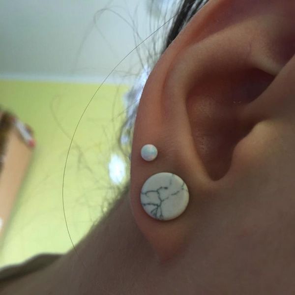 showlove-1pcs stainless opal stone septum nose ring opal ball closure lip ring eyebrow piercing earring body jewelry q sqcome, Silver
showlove-1pcs stainless opal stone septum nose ring opal ball closure lip ring eyebrow piercing earring body jewelry q sqcome, Silver