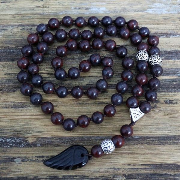 quality 8mm black natural stone beads with black stone wing pendant mens rosary necklace wooden beads mens mala jewelry 201014, Silver
quality 8mm black natural stone beads with black stone wing pendant mens rosary necklace wooden beads mens mala jewelry 201014, Silver