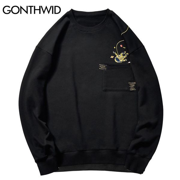 hip hop front pocket embroidery astronaut planets sweatshirts streetwear men harajuku fashion casual hoodies coats, Black
hip hop front pocket embroidery astronaut planets sweatshirts streetwear men harajuku fashion casual hoodies coats, Black