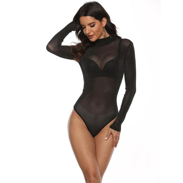 black sheer mesh bodysuit women long sleeve nude bodysuits lady bodycon see through jumpsuits club body suit, Black;white
black sheer mesh bodysuit women long sleeve nude bodysuits lady bodycon see through jumpsuits club body suit, Black;white