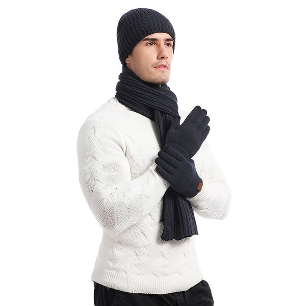 2020 3pcs knitted woolen thickened scarf hat gloves breathable warm set for women men jl, Blue;gray
2020 3pcs knitted woolen thickened scarf hat gloves breathable warm set for women men jl, Blue;gray