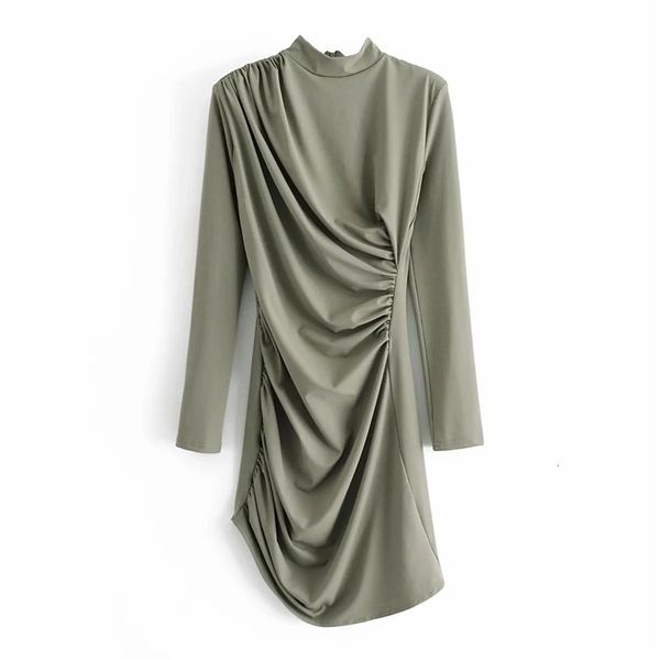 2021 new black draped short women autumn fashion high neck long sleeve runch dresses ladies party runway dress ik1x, Black;gray
2021 new black draped short women autumn fashion high neck long sleeve runch dresses ladies party runway dress ik1x, Black;gray