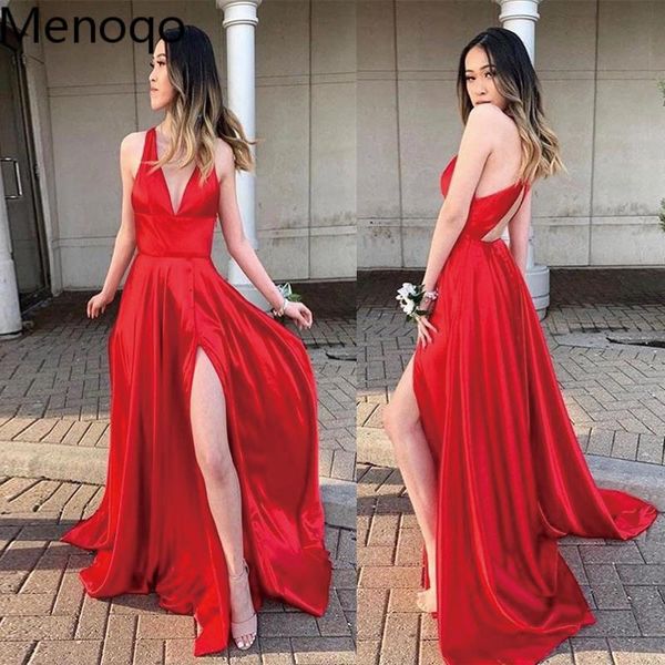 satin evening gowns red v neck evening prom dresses side slit sleeveless long prom dress a line vestido de festa de noche, White;black
satin evening gowns red v neck evening prom dresses side slit sleeveless long prom dress a line vestido de festa de noche, White;black