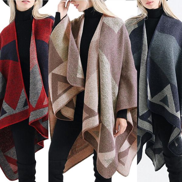 women autumn winter sweater for lady women blanket oversized tartan coat wrap plaid cozy shawl scarves coat 19sep07, White;black
women autumn winter sweater for lady women blanket oversized tartan coat wrap plaid cozy shawl scarves coat 19sep07, White;black