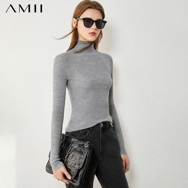 women's sweaters amii minimalism winter simple for women causal turtleneck sweater 100%wool slim fit female pullover 12070527, White;black
women's sweaters amii minimalism winter simple for women causal turtleneck sweater 100%wool slim fit female pullover 12070527, White;black