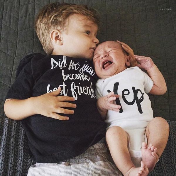 family matching outfits 1pcsdid we just become friends yep friend tshirt brother baby bodysuit short sleeve twin bff 1, Blue
family matching outfits 1pcsdid we just become friends yep friend tshirt brother baby bodysuit short sleeve twin bff 1, Blue