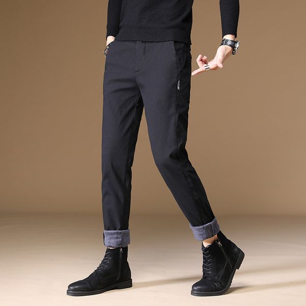 wear plush men's casual pants autumn and winter thick warm fashion brand business leggings trend, Black
wear plush men's casual pants autumn and winter thick warm fashion brand business leggings trend, Black