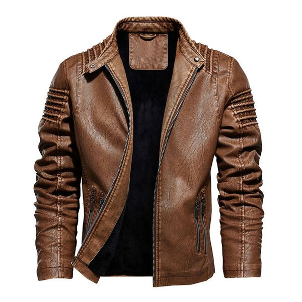 fashion slim outwear male brand clothing men's leather jacket winter autumn mens motorcycle pu coat warm, Black
fashion slim outwear male brand clothing men's leather jacket winter autumn mens motorcycle pu coat warm, Black