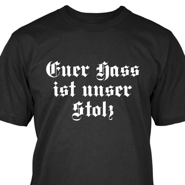 2019 new men t-shirt loose clothes new fashion euer hass ist unser stolz t-shirt shirtt design online sport hooded sweatshirt hoodie
2019 new men t-shirt loose clothes new fashion euer hass ist unser stolz t-shirt shirtt design online sport hooded sweatshirt hoodie