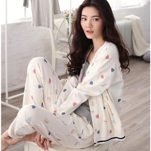 sallei spring 100% women's cotton sleepwear long-sleeve lounge sweet 100% cotton cardigan set 201113, Black;red
sallei spring 100% women's cotton sleepwear long-sleeve lounge sweet 100% cotton cardigan set 201113, Black;red