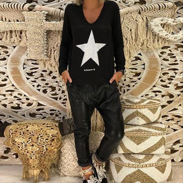 горячие женщины способа тенниски повелительниц лето вскользь star printed длинных топы рубашки девушка с длинным рукавом outwear новым, White
горячие женщины способа тенниски повелительниц лето вскользь star printed длинных топы рубашки девушка с длинным рукавом outwear новым, White