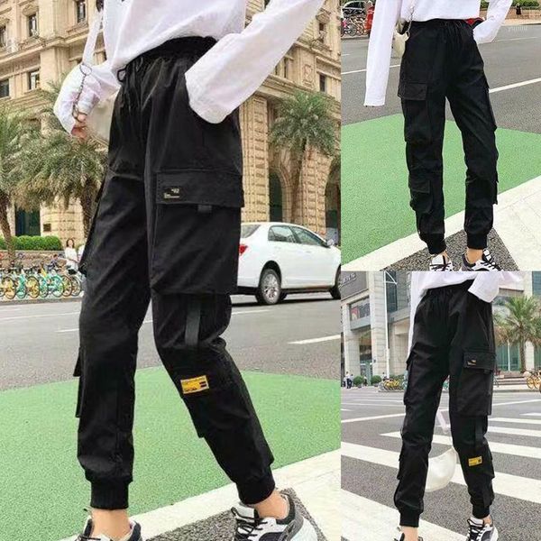 running pants women streetwear black ankle length elastic waist joggers female loose trousers casual haren pants1, Black;blue
running pants women streetwear black ankle length elastic waist joggers female loose trousers casual haren pants1, Black;blue