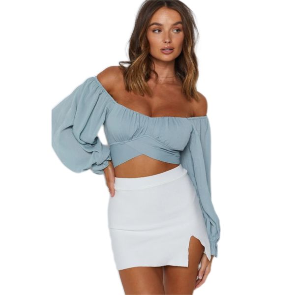 women's blouses & shirts women's design sense niche long sleeve shirt spring low chest exposed navel chiffon t-shirt top, White
women's blouses & shirts women's design sense niche long sleeve shirt spring low chest exposed navel chiffon t-shirt top, White