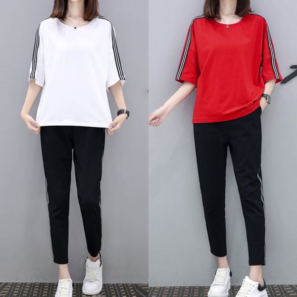 sports suit women's summer t-shirt 2019 loose fashion leisure spring korean style student t-shirt harem pants two-piece suit trendy saa, Gray
sports suit women's summer t-shirt 2019 loose fashion leisure spring korean style student t-shirt harem pants two-piece suit trendy saa, Gray