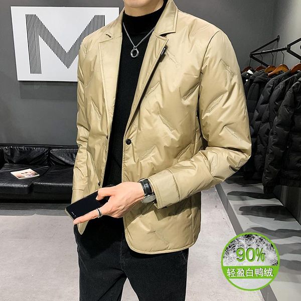 new men suits winter down jacket coat pure color joker handsome male eiderdown outerwear quality men's big goods, Black
new men suits winter down jacket coat pure color joker handsome male eiderdown outerwear quality men's big goods, Black