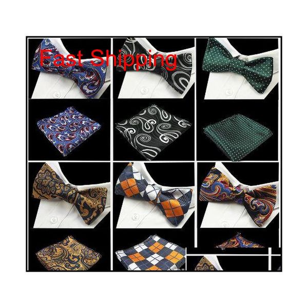 gusleson new design self bow tie and hanky set silk jacquard woven men bowtie pocket square handkerchief suit wedding party p5tzh, Black;gray
gusleson new design self bow tie and hanky set silk jacquard woven men bowtie pocket square handkerchief suit wedding party p5tzh, Black;gray