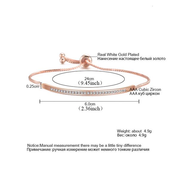 girls bangle for women adjustable captivate rose bar slider bracelet cz zircon gold bracelets fashion jewelry eh2m, Black
girls bangle for women adjustable captivate rose bar slider bracelet cz zircon gold bracelets fashion jewelry eh2m, Black