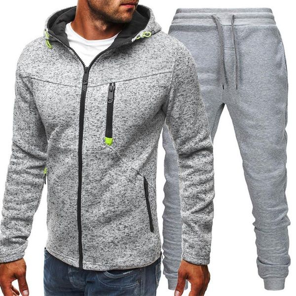 men's tracksuits casual men sets tracksuit zipper hooded hoodies sweatshirt outfit sportswear two piece set clothing male suit ropa hom, Gray
men's tracksuits casual men sets tracksuit zipper hooded hoodies sweatshirt outfit sportswear two piece set clothing male suit ropa hom, Gray