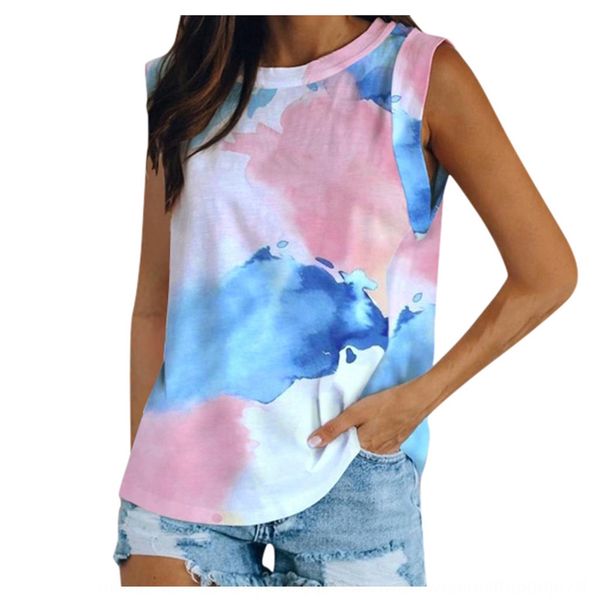 2020 summer new women's wear neck coat vest tie dye printed vest t-shirt women kkduw, White
2020 summer new women's wear neck coat vest tie dye printed vest t-shirt women kkduw, White