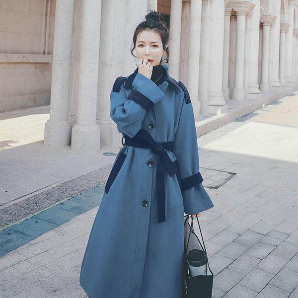 women 2021 autumn winter elegant solid long wool coat female long sleeve loose jacket ladies chic casual warm wool outwear s5921, Black
women 2021 autumn winter elegant solid long wool coat female long sleeve loose jacket ladies chic casual warm wool outwear s5921, Black