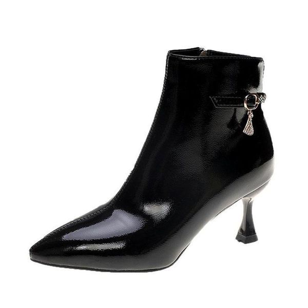 boots winter cozy soft pu leather pointed toe stiletto high heels botas de mujer fashion zip ankle women shoes plus size 35-39, Black
boots winter cozy soft pu leather pointed toe stiletto high heels botas de mujer fashion zip ankle women shoes plus size 35-39, Black
