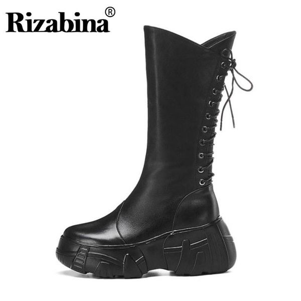 rizabina winter mid теленок сапоги женские из натуральной кожи клинья обувь женщины креста ремень zipper casual платформа boots размер 34-39, Black
rizabina winter mid теленок сапоги женские из натуральной кожи клинья обувь женщины креста ремень zipper casual платформа boots размер 34-39, Black