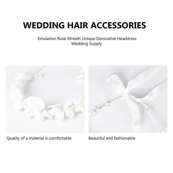 1шт handmade bridal hairband эмуляция rose венок уникальный декоративный головной убор свадебная поставка головной убор (белый) 1шт ручного
1шт handmade bridal hairband эмуляция rose венок уникальный декоративный головной убор свадебная поставка головной убор (белый) 1шт ручного