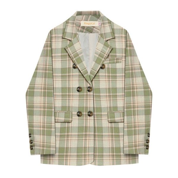 2021 new design sense western clothing jacket female ins plaid net red retro student chic small suit sfqi, White;black
2021 new design sense western clothing jacket female ins plaid net red retro student chic small suit sfqi, White;black