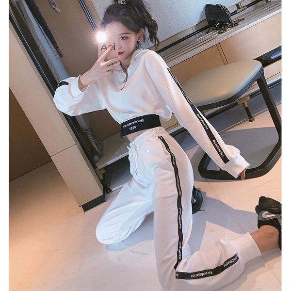 2020 sports suit women's summer short tall navel short trousers sweatersweater sweater fashionable trousers korean style casual two-pie, Gray
2020 sports suit women's summer short tall navel short trousers sweatersweater sweater fashionable trousers korean style casual two-pie, Gray