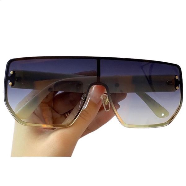 sunglasses oversized one piece women designer retro square large frame sun glasses female rivet goggle shades, White;black
sunglasses oversized one piece women designer retro square large frame sun glasses female rivet goggle shades, White;black