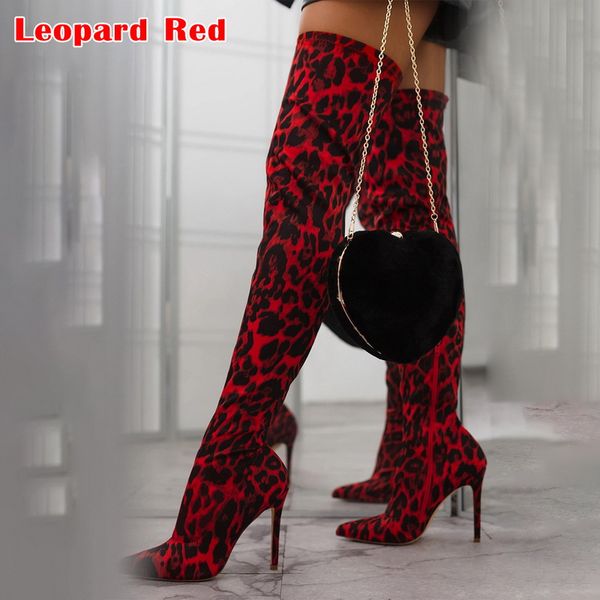 2020 women over the knee sock boots 10cm high heels long winter stretch leopard snow boots lady thigh stripper fetish shoes, Black
2020 women over the knee sock boots 10cm high heels long winter stretch leopard snow boots lady thigh stripper fetish shoes, Black