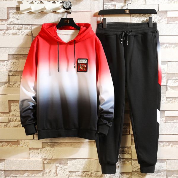 tracksuit men's autumn casual set hoodies sweatshirt clothing 2pcs fashion harajuku streetwear sportswear male suit pullover, Gray
tracksuit men's autumn casual set hoodies sweatshirt clothing 2pcs fashion harajuku streetwear sportswear male suit pullover, Gray
