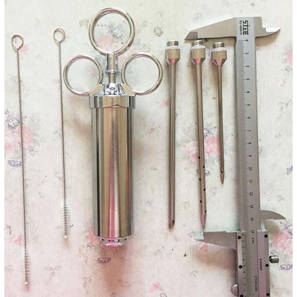 2oz grill marinade seasoning injector with 3 needles stainless steel meat cooking syringe injection with cleaning b jllgke sinabag
2oz grill marinade seasoning injector with 3 needles stainless steel meat cooking syringe injection with cleaning b jllgke sinabag