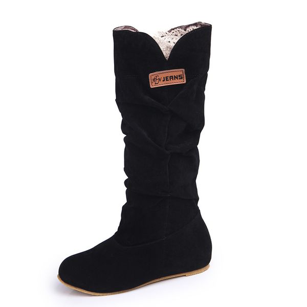 women fur knee high boots fashion flock plush padded winter snow boots casual flat heels lace warm black brown long boots ladies c0129
women fur knee high boots fashion flock plush padded winter snow boots casual flat heels lace warm black brown long boots ladies c0129